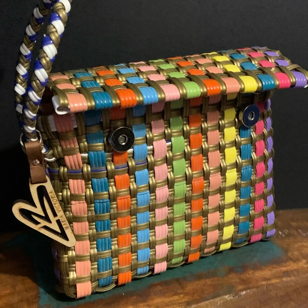 Maria Victoria Woven Rainbow Wristlet - Picture 5 of 5